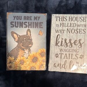 French Bulldog Metal Wall Art